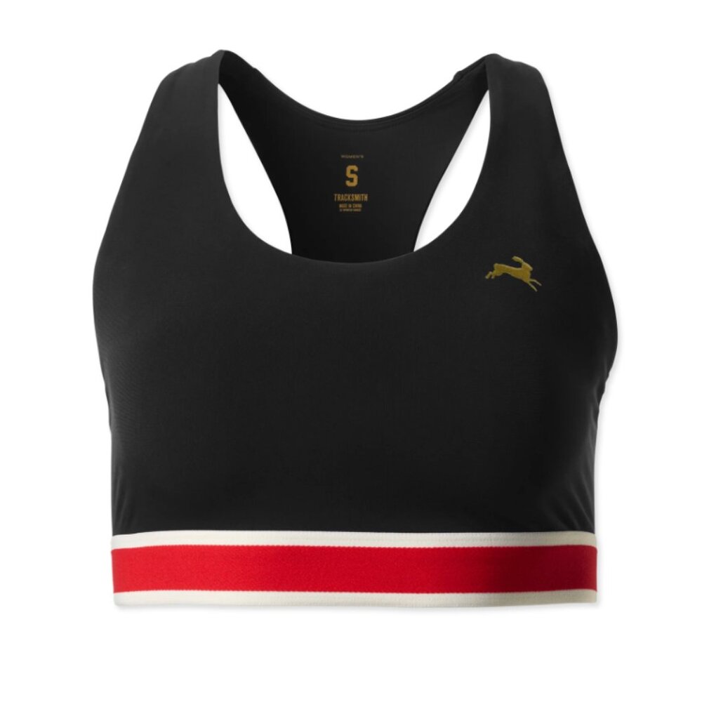 NWT - Tracksmith - Run Bra Sports Bra - Black - Size Small
